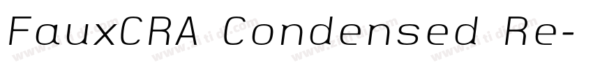 FauxCRA Condensed Re字体转换